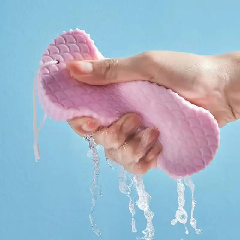 Exfoliating Bath Sponge for Gentle Skin Cleaning - Multiple Colors