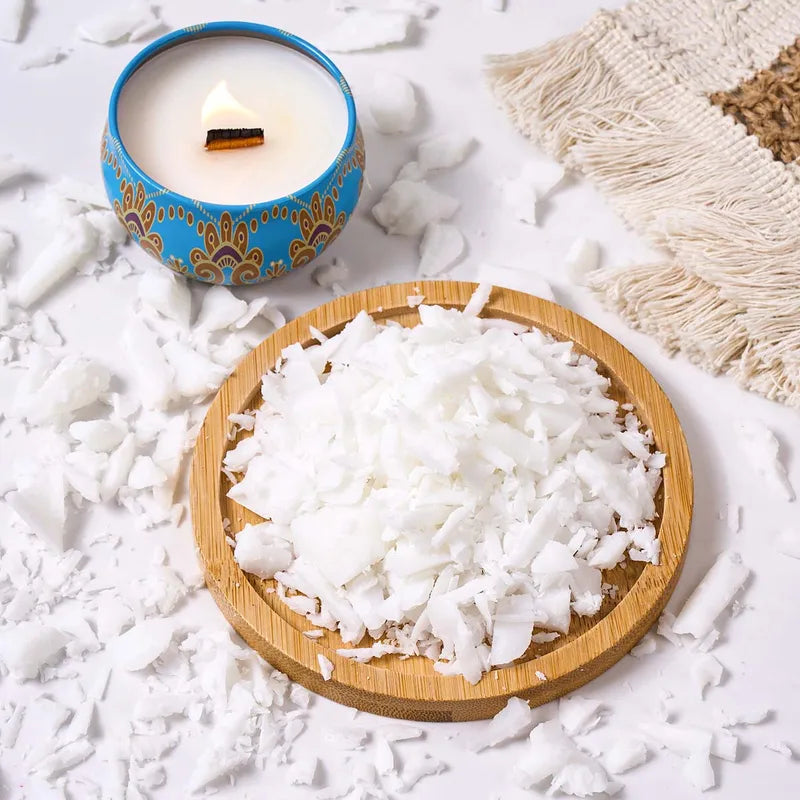 White Coconut Wax for Candle Making 1LB - DIY Scented & Smokeless