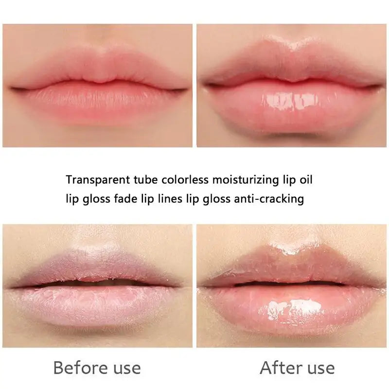 Hydrating Lip Oil in Soft Tube - Moisturizes, Reduces Lip Lines, Heals Cracks 18ML