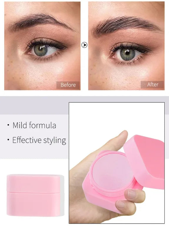 Strong Hold Eyebrow Styling Soap Gel Wax - Natural, Vegan, Large Size