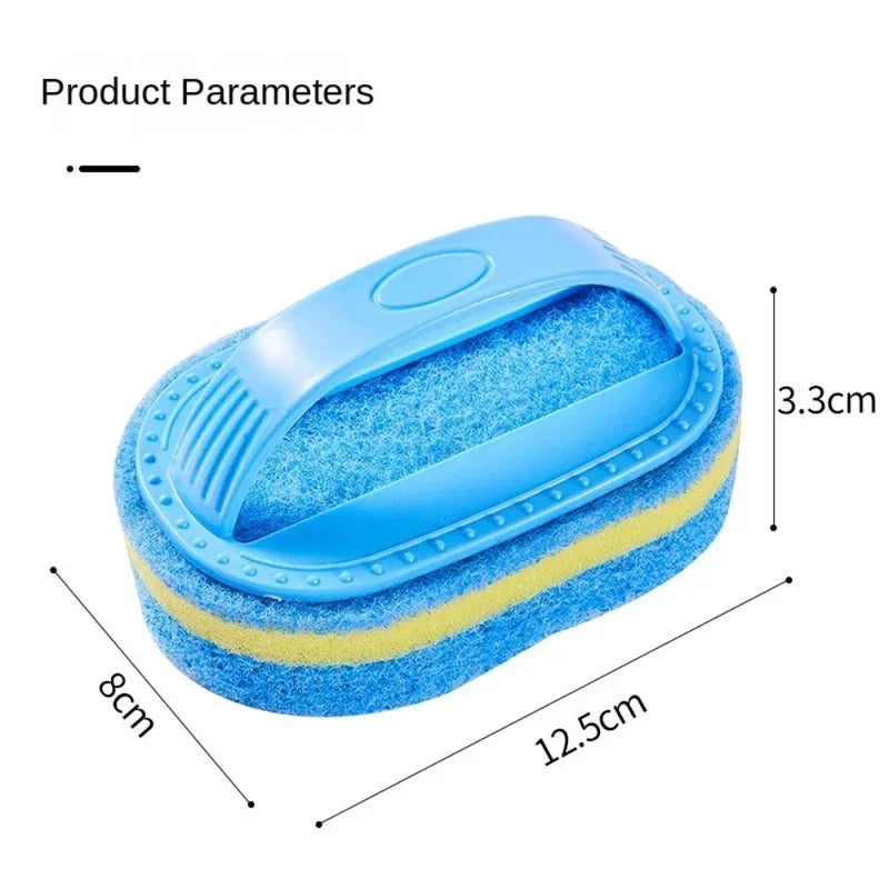 Multi-Purpose Household Cleaning Sponge Brush with Handle