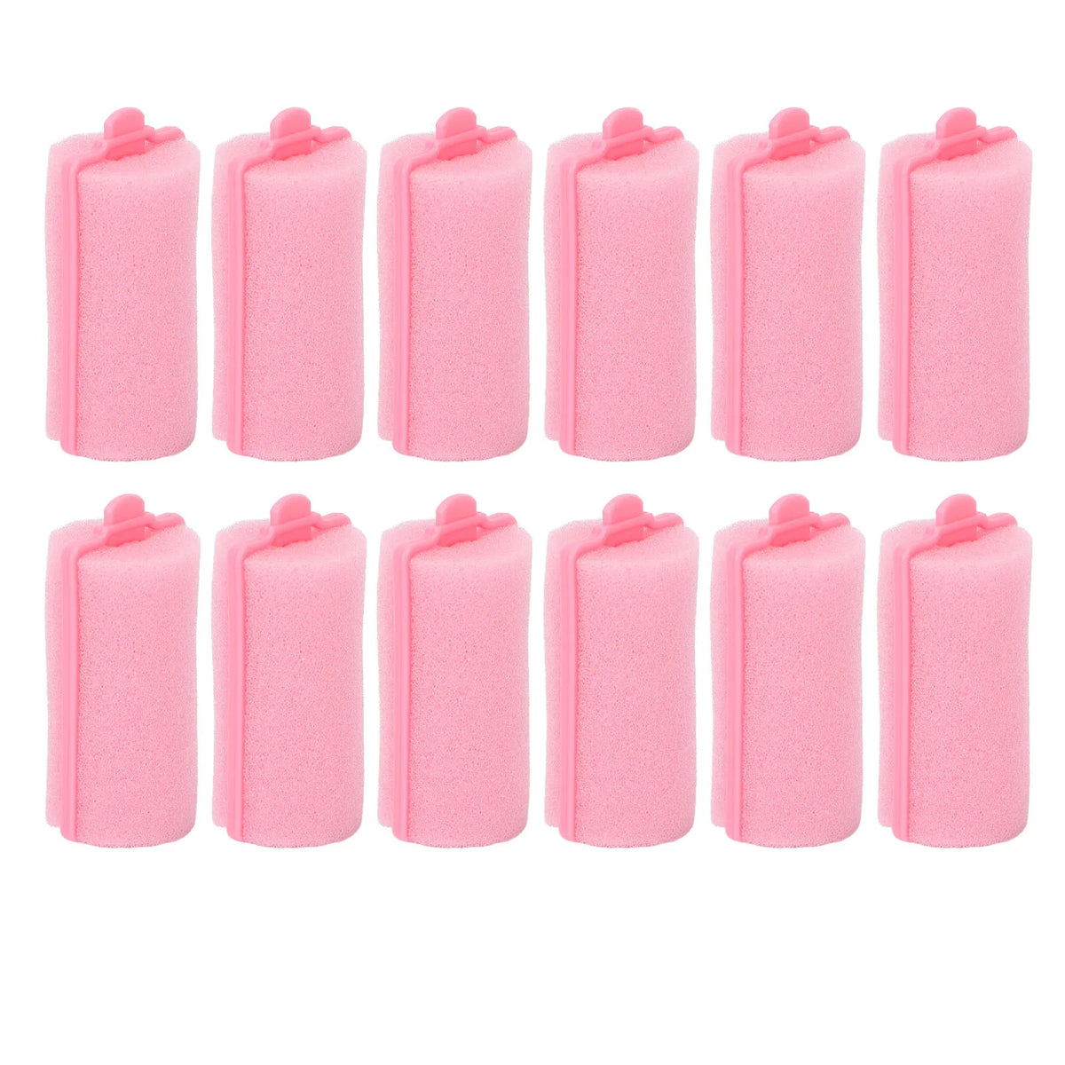 12pcs Foam Sponge Hair Curlers Set - Heatless Styling Rollers for Women