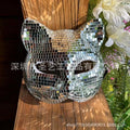 Disco Reflective Glass Mirror Mask Halloween Costume for Women & Teens