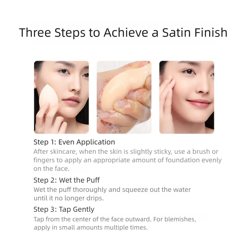 Face Foundation Makeup 15g - Ivory & Natural Shades, Luxe Finish