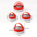 3Pcs Circular Stainless Steel Cookie Cutter Set for Baking and Pastry