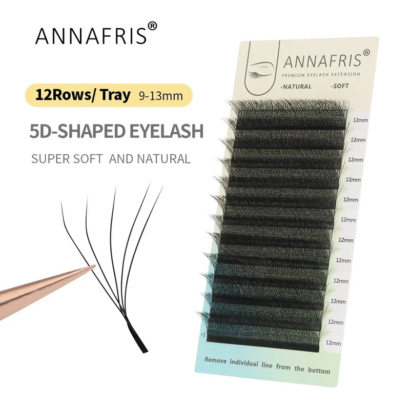 Premade Volume Eyelash Extensions W Shape 4D 5D Fans - Handmade Faux Mink