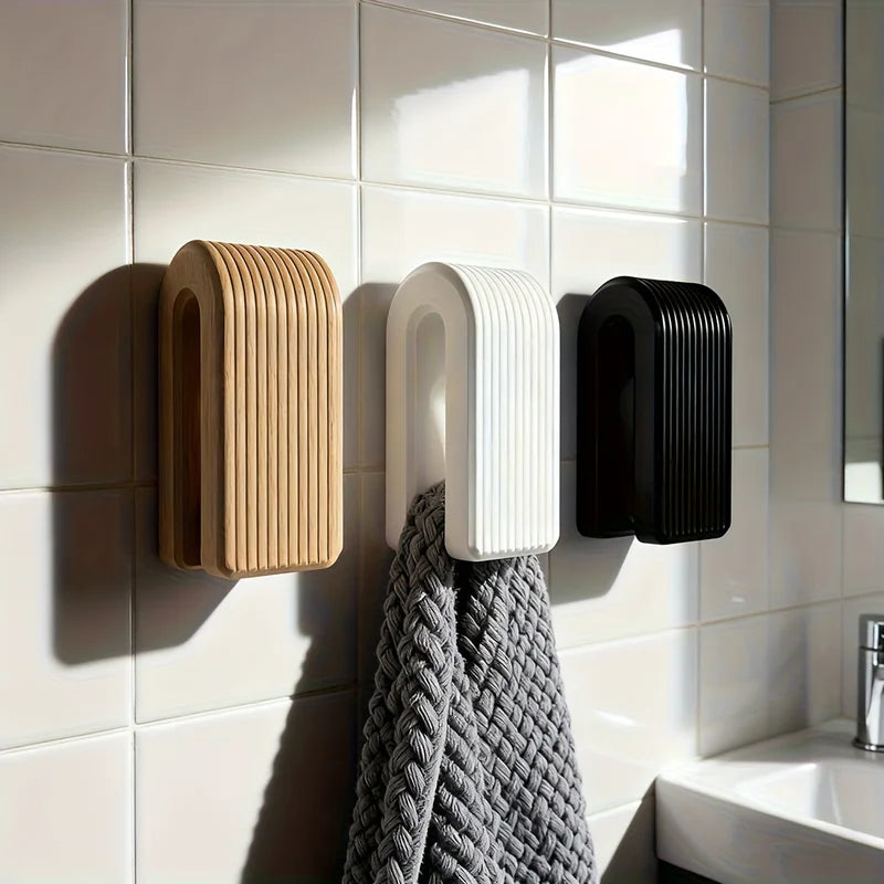 Auto-Locking Towel Hanger Wall Mount Rack Gravity Bathroom Organizer