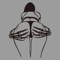 Skeleton Hand Sticker for Car and Laptop - Funny Cartoon Vinyl Decal