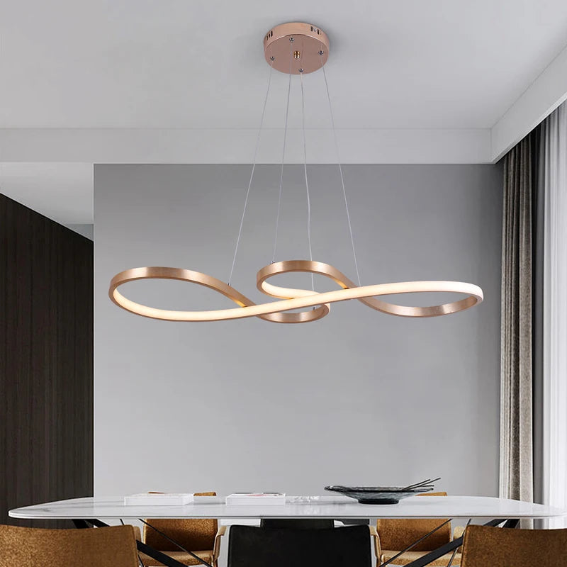 Modern Dimmable LED Pendant Light for Dining & Living Rooms
