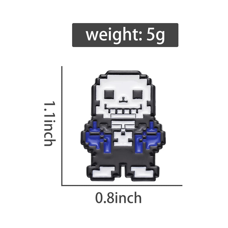 Sans Undertale Enamel Pin - Funny Game Character Brooch Lapel Backpack Badge