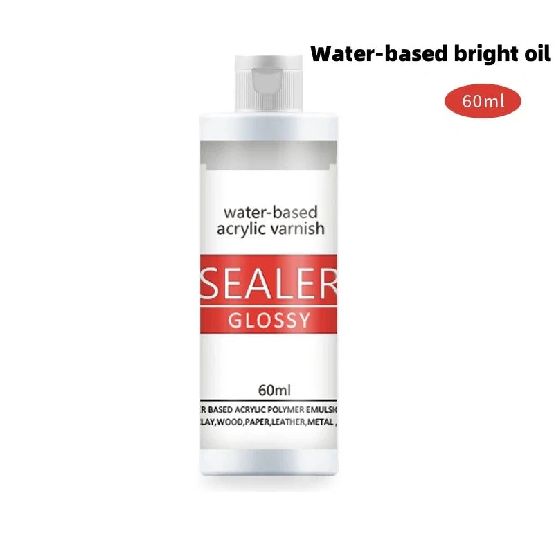 Water-Based Gloss & Matte Oil Finish for Art, Wood, Stone, Resin, Clay - Waterproof & Non-Yellowing