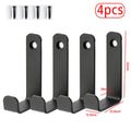 Wall Mounted Coat Rack Hooks with Screws - Heavy Duty Metal Organizer for Kitchen Bathroom Entry