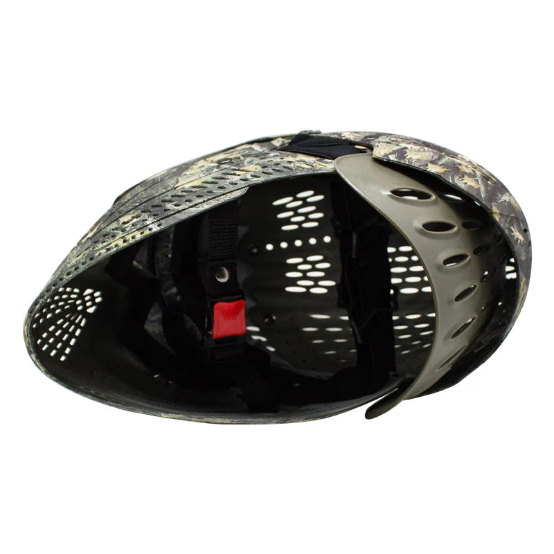Paintball Mask Full Coverage Helmet with Camo Leaves Design – Safety Face Protector