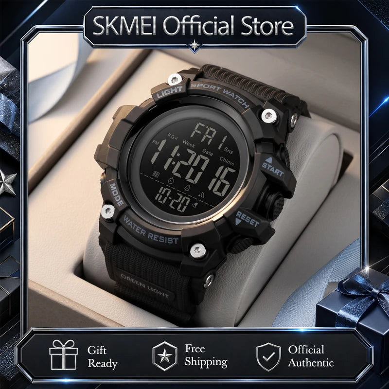 Digital Sport Watch Men Waterproof Shockproof Stopwatch with LED Backlight