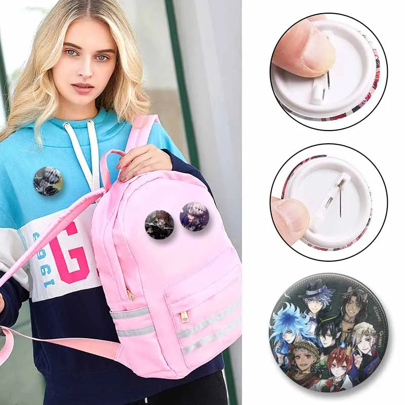 Anime Enamel Pins Set - Cartoon Character Badge Buttons for Backpack & Jewelry