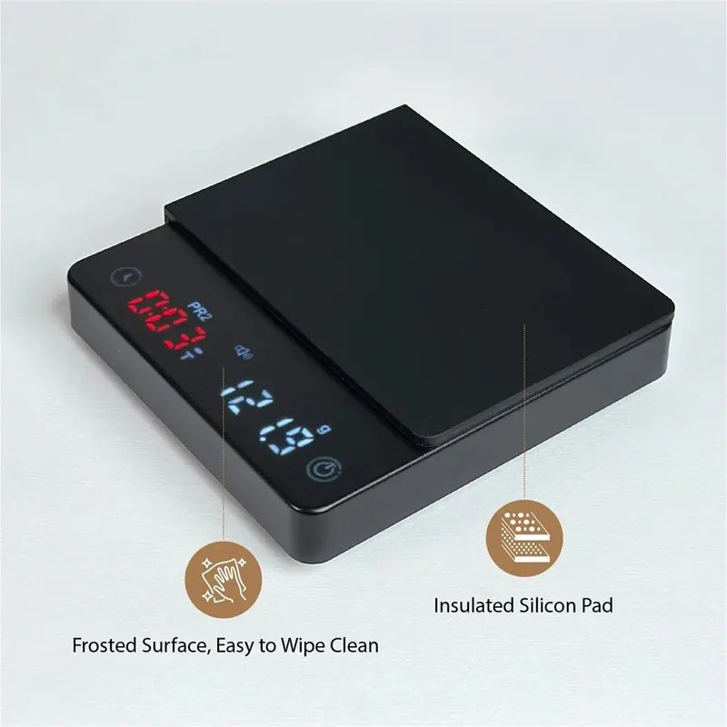 Mini Coffee Scale with Timer and Auto Tare - Touch Sensor & Silicone Cover