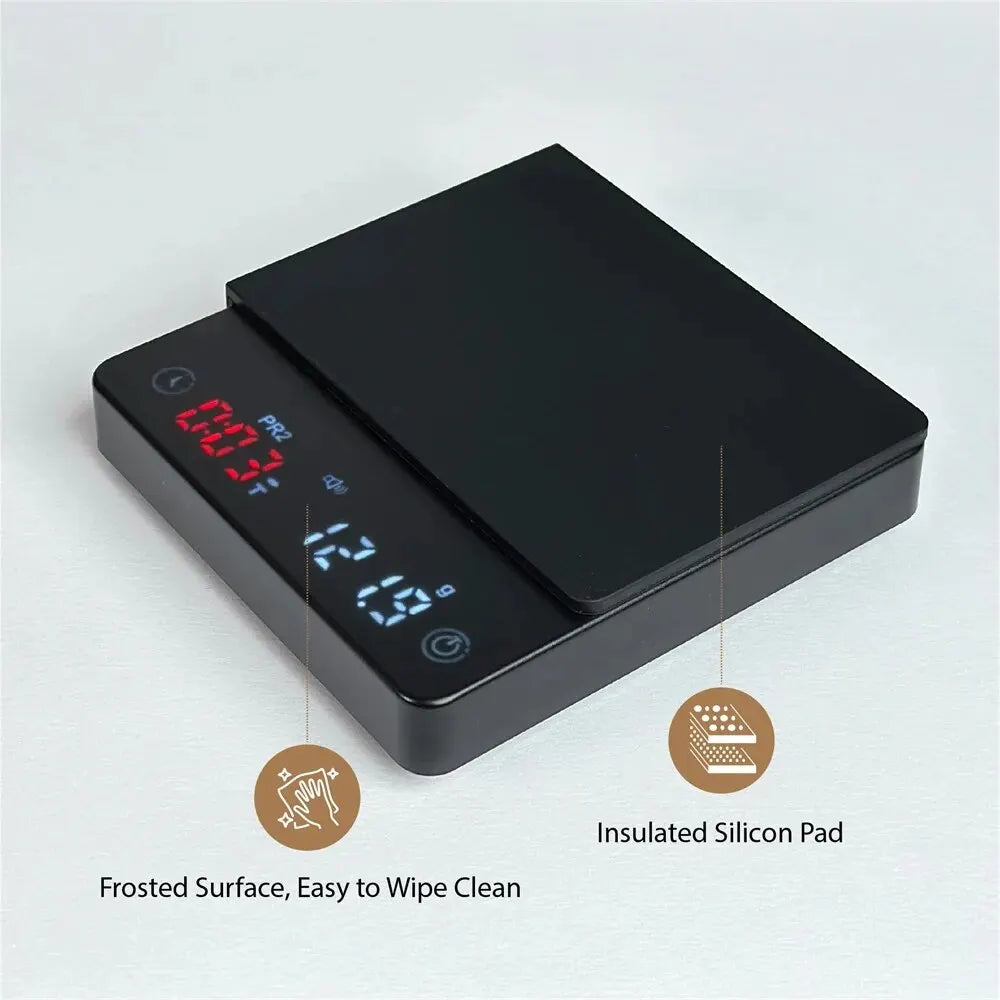 Mini Coffee Scale with Timer and Auto Tare - Touch Sensor & Silicone Cover