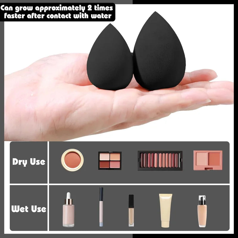 Professional 16-Piece Makeup Brush Set with Soft Synthetic Bristles for Face Eye Contouring