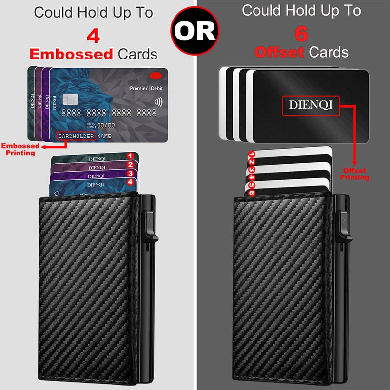 RFID Credit Card Holder Wallet for Men Slim Aluminum Minimalist Card Case