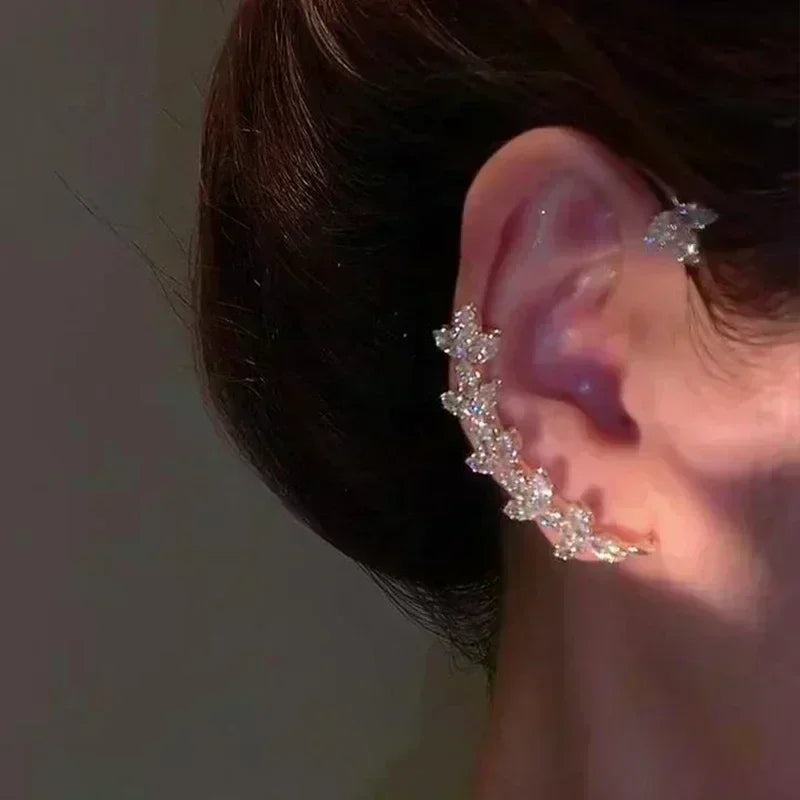 Geometric Irregular C-Shaped Circle Hollow Earrings for Women - Fashion Jewelry