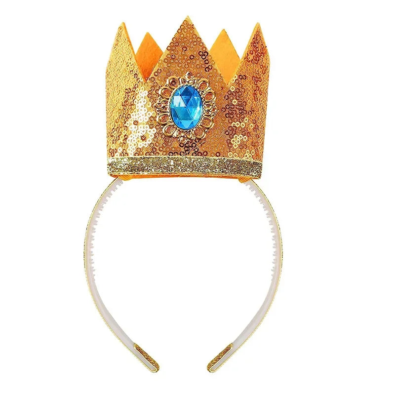 Princess Crown Headband Set Cosplay Prop for Kids Girls Halloween Carnival Accessories