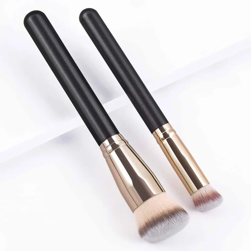 Face Makeup Brush Set for Foundation Concealer Powder & Blush - Multiple Handle Colors