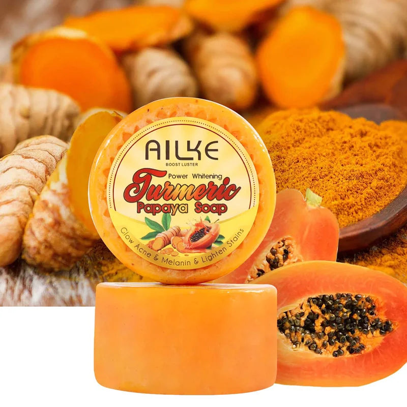 Lightening Soap Bar for Women with Turmeric Papaya Carrot 200g - Brightening & Dark Spot Removal