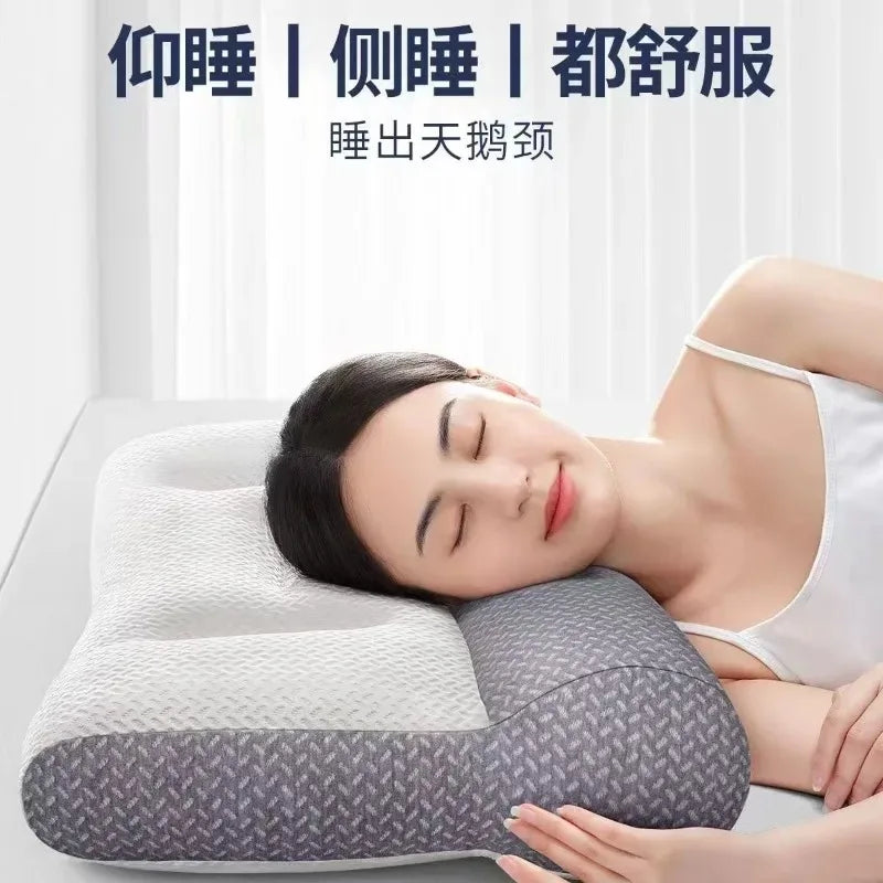 Reverse Traction Pillow for Neck Support - Soybean Fiber Cervical Pillow