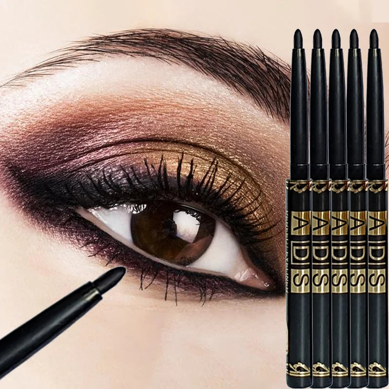 Waterproof Gel Eyeliner Pencil Set - Quick Dry, Long-Lasting, Matte Finish