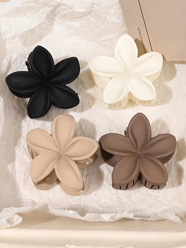 Multicolor Flower Hair Claw Clips for Women & Girls - Nonslip Fashion Hair Accessories