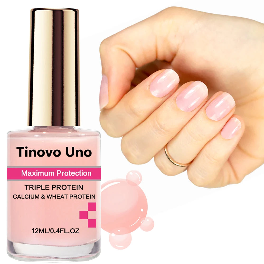 Metallic Rose Gold Nail Polish - Fast Drying Mirror Effect, Strengthens Nails, 12ml