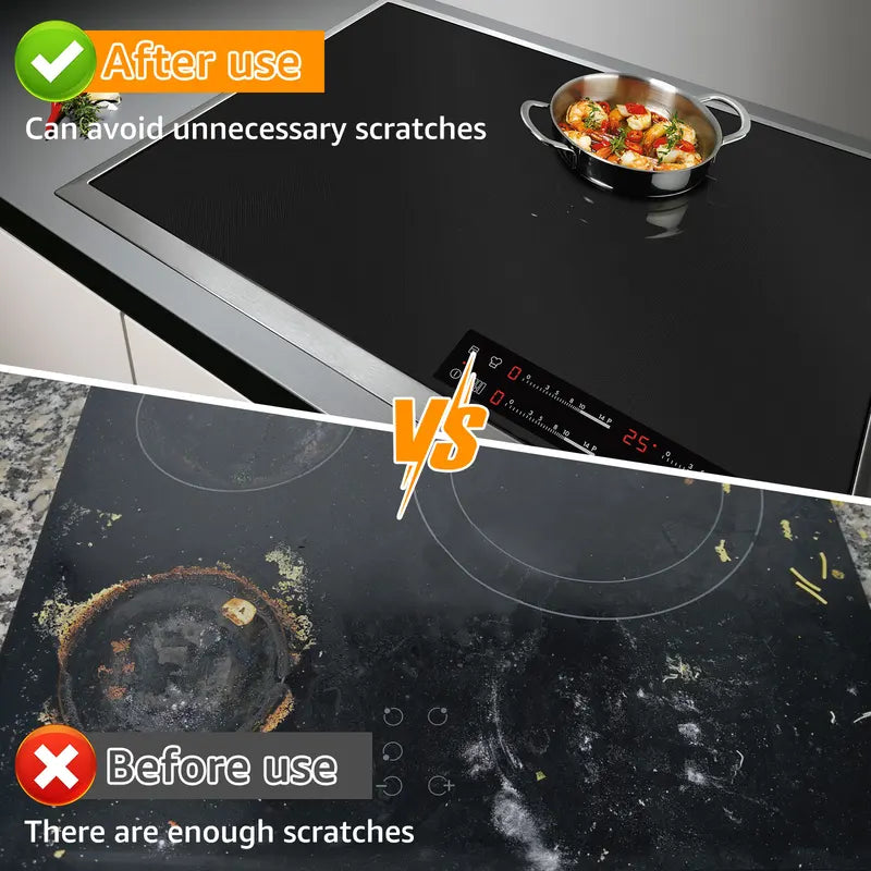 Silicone Induction Cooktop Cover Non-Slip Kitchen Protector 52x78cm