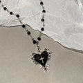 Halloween Gothic Bat Cross Pendant Necklace Y2K Punk Dark Jewelry Gift
