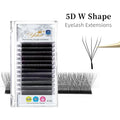 False Eyelash Extensions 5D W Shape Premade Volume Fans Natural Soft Makeup Tools