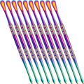 10 Pieces Stainless Steel Wax Carving Tools with Rainbow Handles - 4.75 Inch Sculpting Set