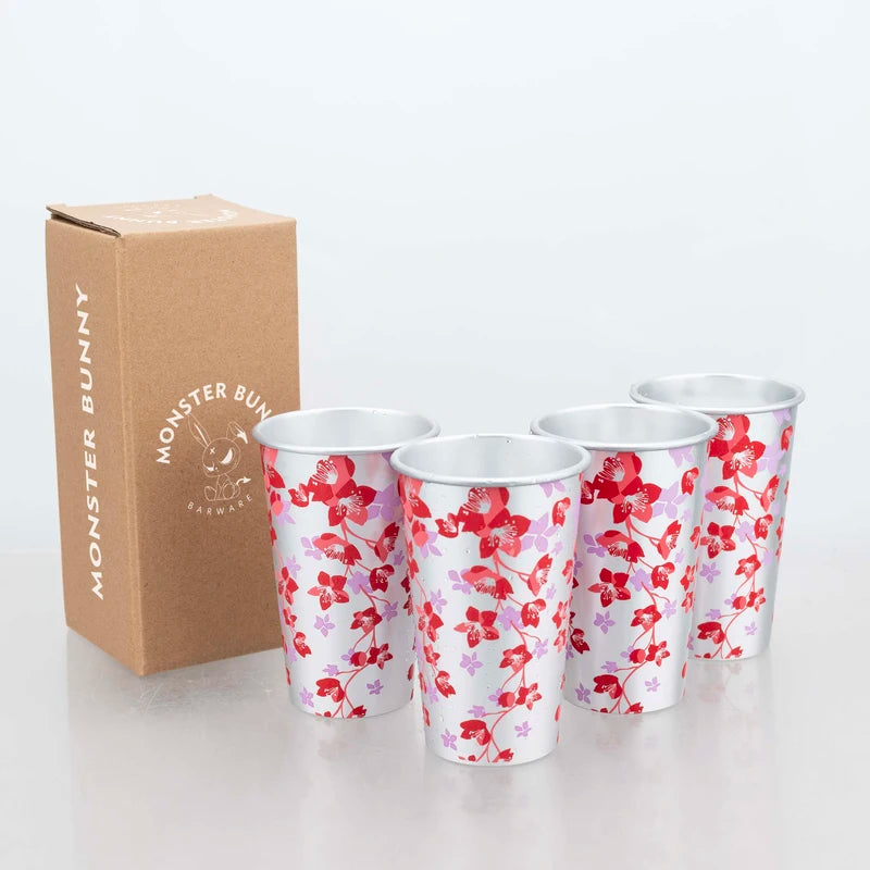 Color Changing Aluminum Beer Cup - Cold Drink & Juice Tumbler for Outdoor & Home Use