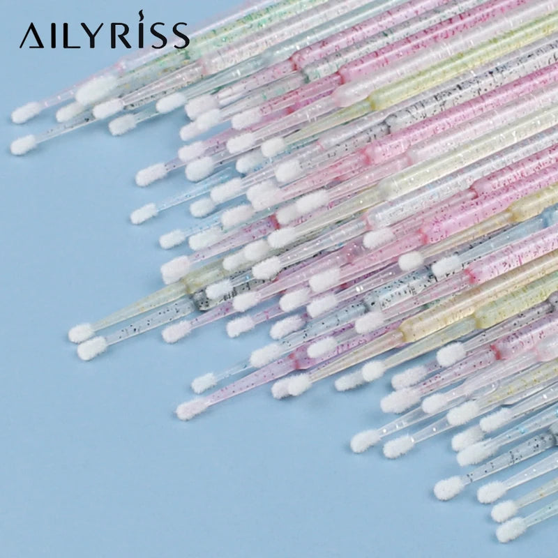 Disposable Micro Brush Applicators for Eyelash & Lip Makeup - 500 Pcs Set