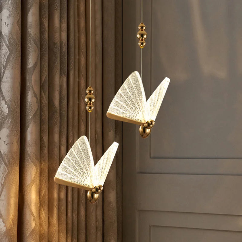 Modern Butterfly LED Pendant Light Indoor Lighting Fixture for Home Decor