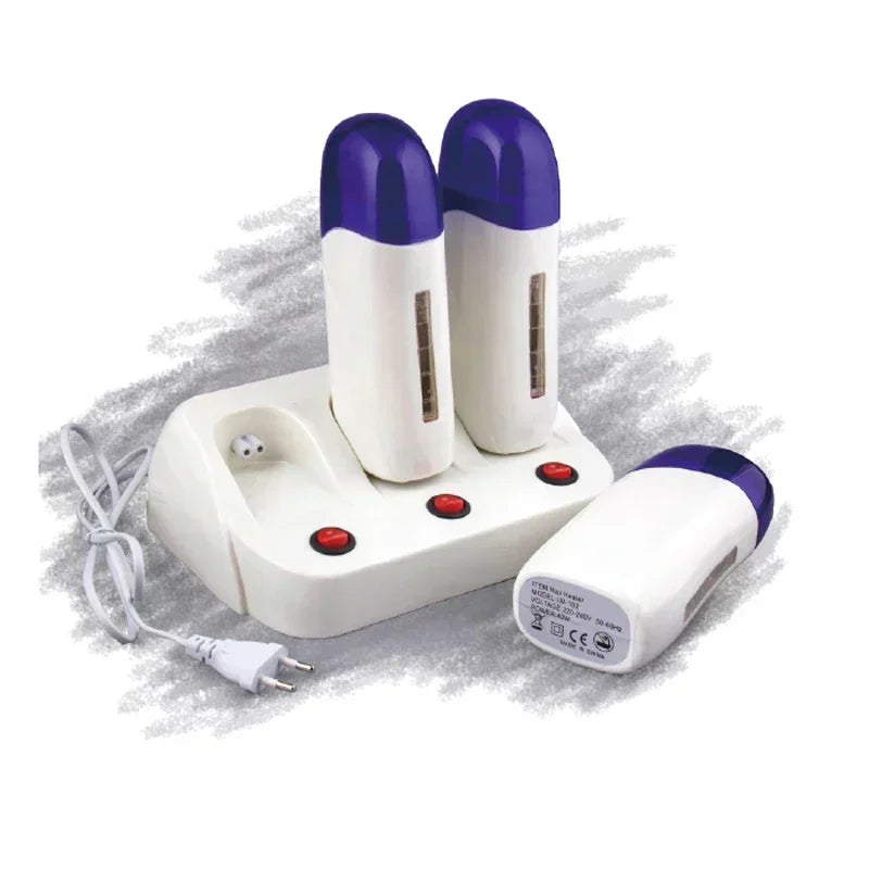 3-in-1 Wax Heater & Depilatory Machine with Refillable Cartridges - Skin Care