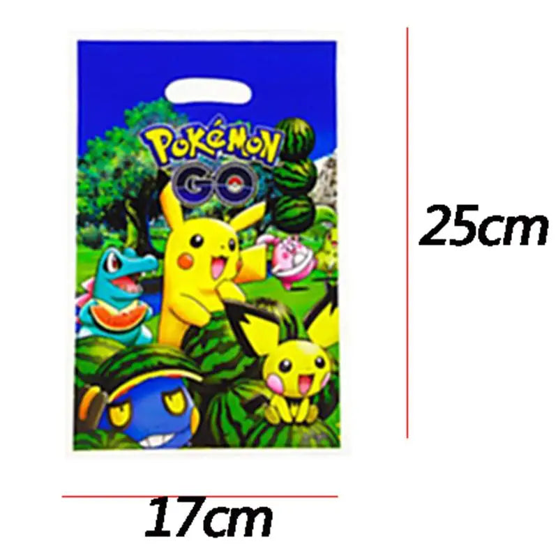 Kids Birthday Gift Bags Pack - Pikachu Party Decorations for Kids