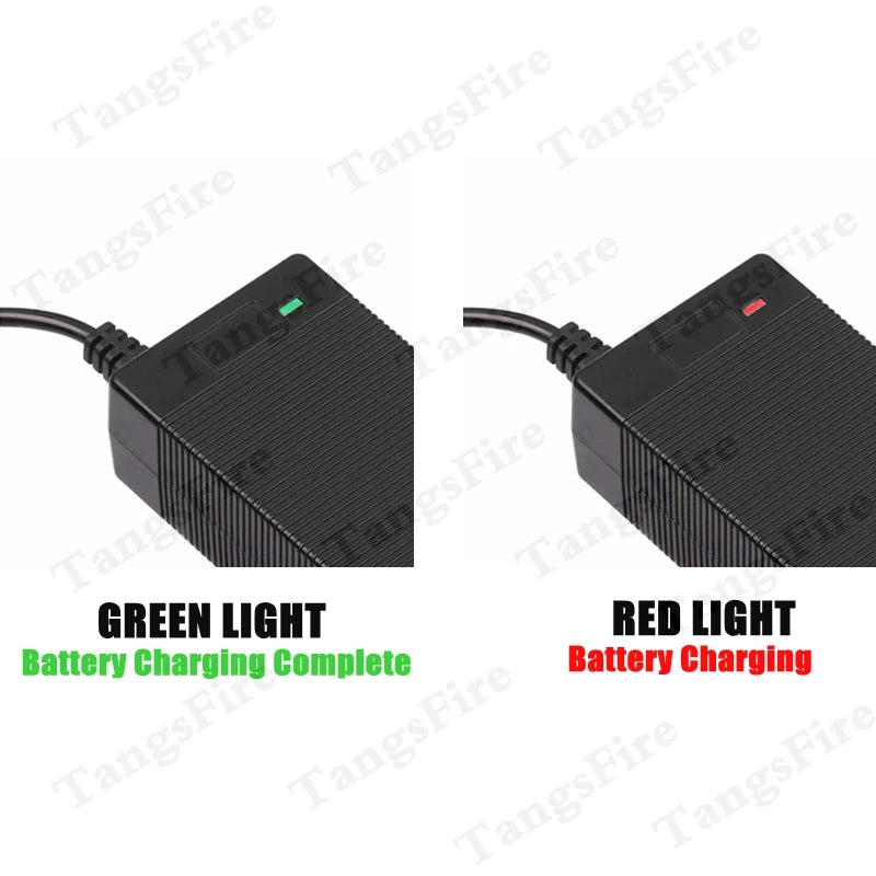 29.4V 2A Lithium Battery Charger for 7Series 24V Polymer Li-ion Battery, Multiple Connectors & Power Options