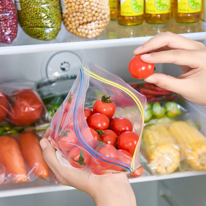 Sealed Household Food Storage Bags for Vegetables - Reusable Refrigerator Organizer