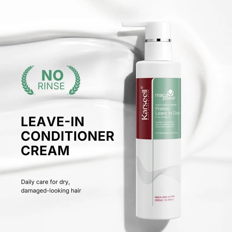Protein Leave-In Hair Conditioner for All Hair Types - 200ml Repair Treatment