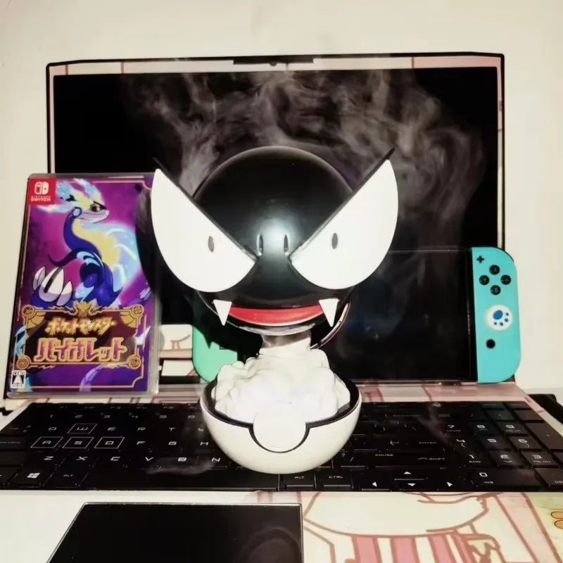 Anime Gastly Humidifier with Water Replenishing Spray LED Lamp Desktop Air Purifier