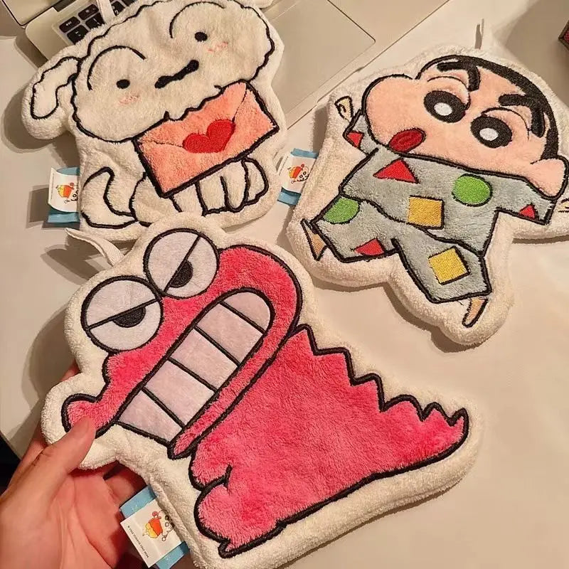 Crayon Shin-chan Cartoon Hand Towel - Super Absorbent Bathroom & Kitchen Towel