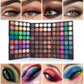 120 Color Waterproof Eyeshadow Palette - Glitter & Matte Pigmented Eye Makeup