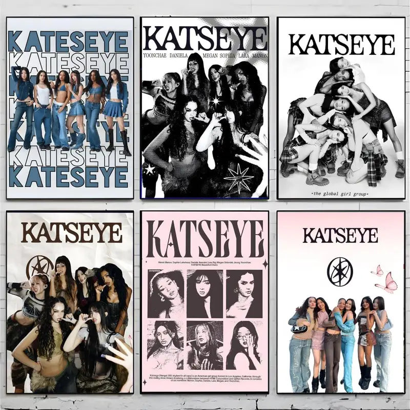 K-Pop Group Trendy Poster Wall Art Decor for Living Room Bedroom Gifts