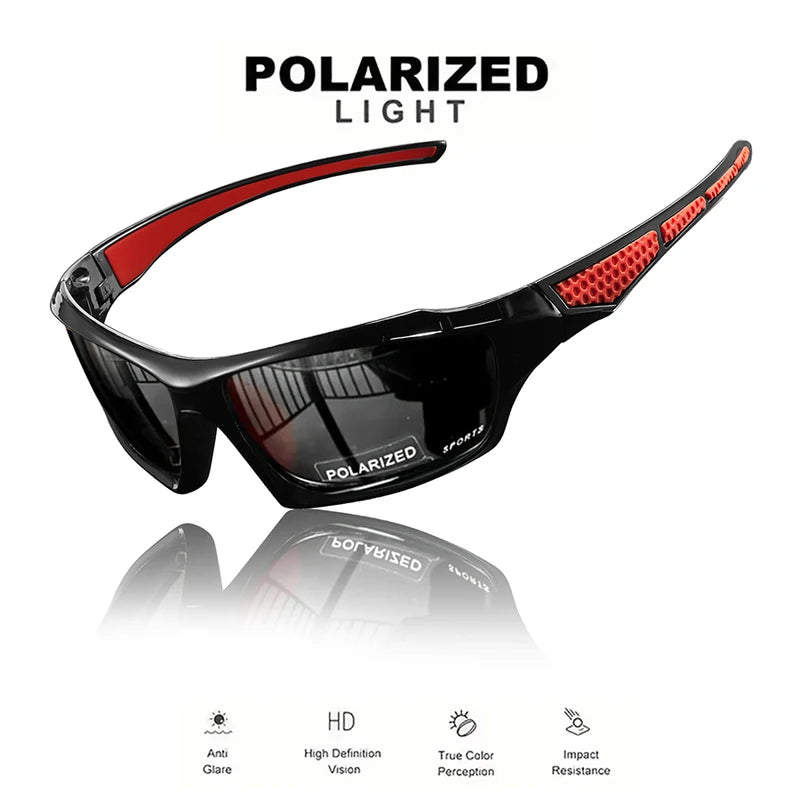 Polarized UV400 Sports Sunglasses Men Women Round Frame Metal Eyewear