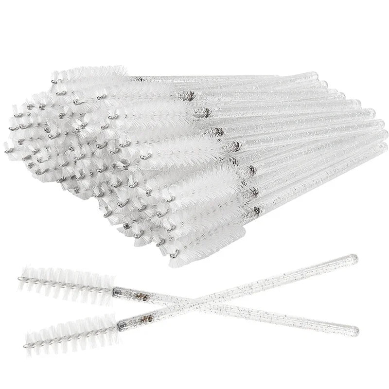 Disposable Eyelash Brush Wands 100 Pcs Microbrushes for Lash & Eyebrow Application