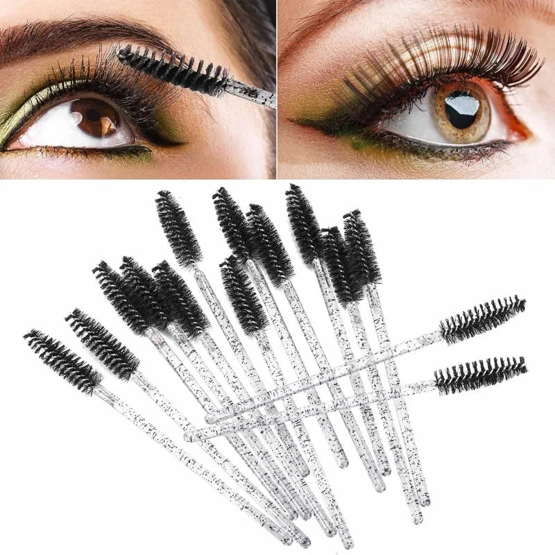 Eyelash Brushes and Mascara Wands Set - 25/50/100 Pcs for Eyelash & Eyebrow Makeup